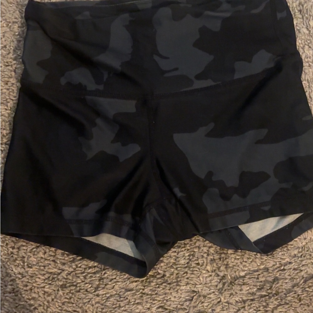 Women's Black Camo Shorts